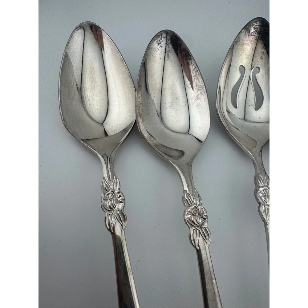 Vintage Silverplate Hostess Serving Set 5 pc EKCO Eterna Inverness